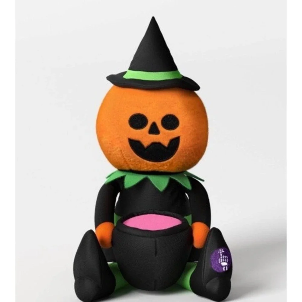 Hyde & Eek! Target Halloween Animated Stirring Pumpkin Witch Motion Plush NWT